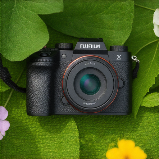 Fujifilm相機展示於自然場景中，強調其即影即有的魅力，適合攝影新手探索創意，展現攝影技巧與構圖能力。