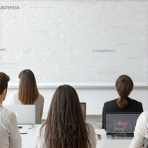 商業英語課程與商務英語課程的價值，提升職場競爭力的關鍵要素，展示學習場景及學生互動，強調語言能力在商業環境中的重要性。