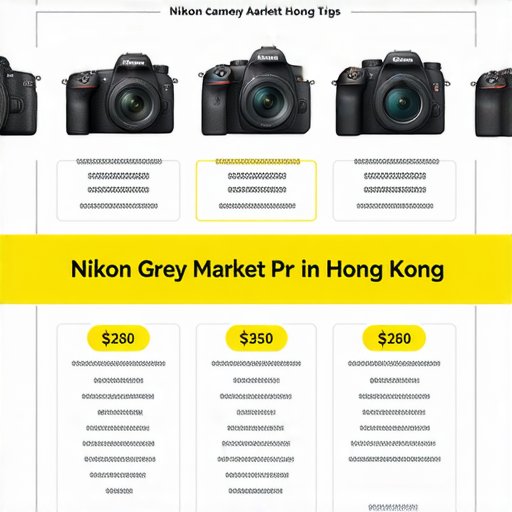 香港Nikon相機水貨價格比較圖，展示不同型號的相機及其價格，提供聰明購買技巧，幫助消費者做出明智選擇，提升相機購買體驗。