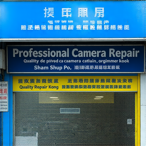 深水埗與旺角相機維修服務商店的外觀，顯示專業工具與設備，吸引顧客尋找超值相機維修方案，展現各類專業相機維修服務的優勢。