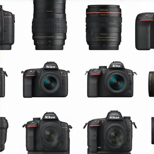 尼康系列相機在探索相機功能與特色時的展示圖片，包括各型號的相機特寫，突出其性能、設計與創新技術，能滿足攝影愛好者的需求與期待。
