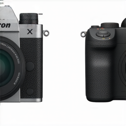 Nikon Z FC與W300相機並排展示，特寫其獨特設計與專業性能，探索攝影的秘密，揭示專業攝影服務的潛在可能性，邀請您立即了解這兩款相機的精彩之處。