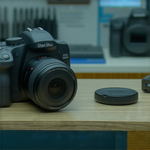 相機維修服務展示，專業技師在維修數碼相機，深水埗的店內環境，工具與設備齊全，提供獨家服務，讓相機重獲新生，吸引數碼相機使用者來探索解決方案。