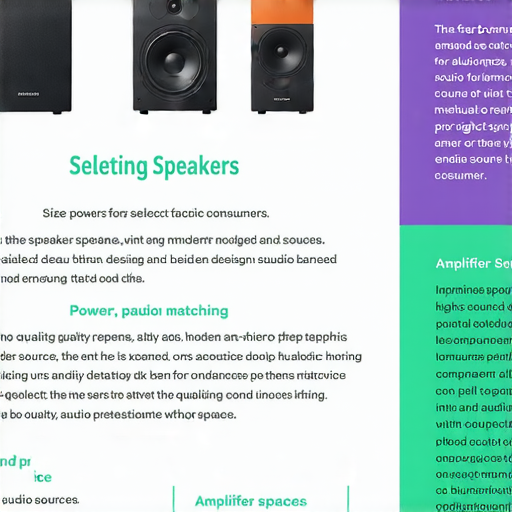 選擇音響箱的關鍵因素，包括尺寸、功率和價格，搭配技巧如匹配擴大機、音源和音響空間，提升最佳音質效果的指南圖片。