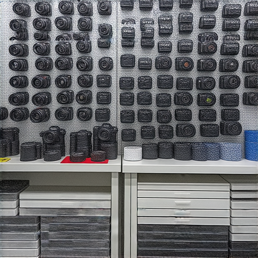 香港相機維修全攻略的圖片展示了深水埗與旺角的熱門相機維修店家，展架上有各種維修工具與相機零件，專業技師在認真檢查設備，展現維修過程的專業性與細緻。