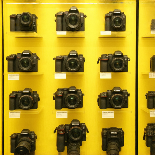 香港Nikon相機展示商品與價格標籤的圖片，提供最佳購買地點資訊與專業服務推薦，幫助消費者選擇最合適的相機產品。