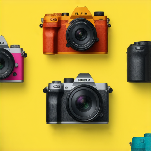 Fujifilm相機推薦圖示，展示各款相機特色及設計，吸引入門使用者及專業攝影師，探索即影即有的攝影樂趣，提供不可錯過的入門指南與專業服務。