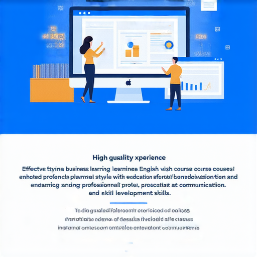 提升商業英語能力的有效商務英語課程推薦，展示多種學習資源與教材的圖片，適合各種職場人士，包含線上課程、實體教學、互動練習等，助你提升商業溝通技能。