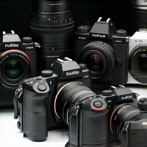 Fujifilm相機展示，強調多款最佳選擇與專業服務，幫助攝影愛好者實現拍攝夢想，清晰的畫面細節及靈活操控，適合各類型攝影需求。