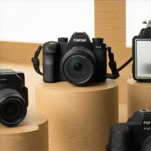 Fujifilm相機展示圖，強調即影即有的拍攝體驗，展現多款最佳推薦相機，助你提升拍攝技巧與創意，探索攝影世界的魅力。