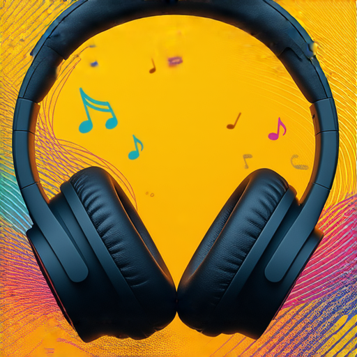 Beats耳機展示在音樂場景中，強調無與倫比的音質體驗，周圍環繞著音樂元素，顯示出耳機如何改變你的音樂生活，吸引耳機愛好者的目光與興趣。