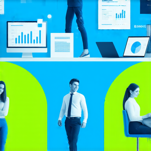 職場競爭力提升的商業英語與商務英語課程海報，展示企業環境、學習氛圍，強調語言能力對職業發展的重要性，吸引用戶報名參加課程。