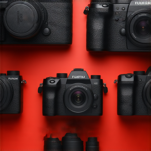 Fujifilm相機展示，包括立即擁有的相機型號和專業攝影服務，吸引攝影愛好者探索其攝影之旅，展現品牌魅力和產品特色。