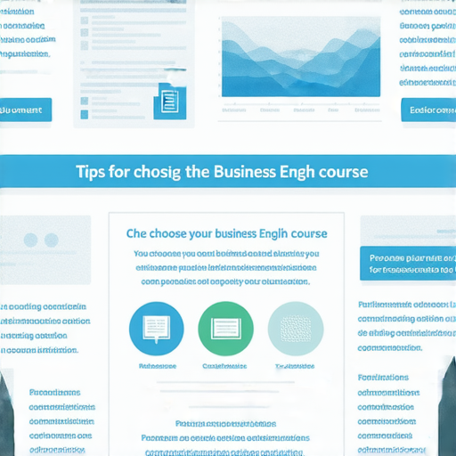 提升商業技能的圖片，展示商業英語課程的學習環境，強調選擇最佳商務英語課程的秘訣，包括專業教師、互動學習和實用教材，幫助學生提高商業交流能力。