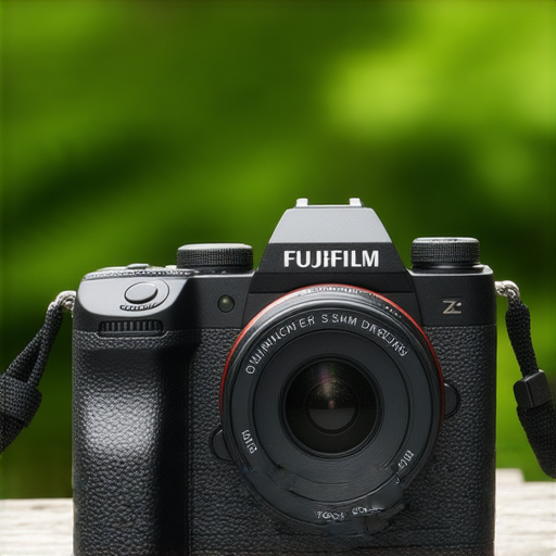Fujifilm相機在自然光下展示，呈現獨特設計與功能，吸引攝影愛好者探索夢幻回憶，專業服務畫面，激發創意攝影靈感。