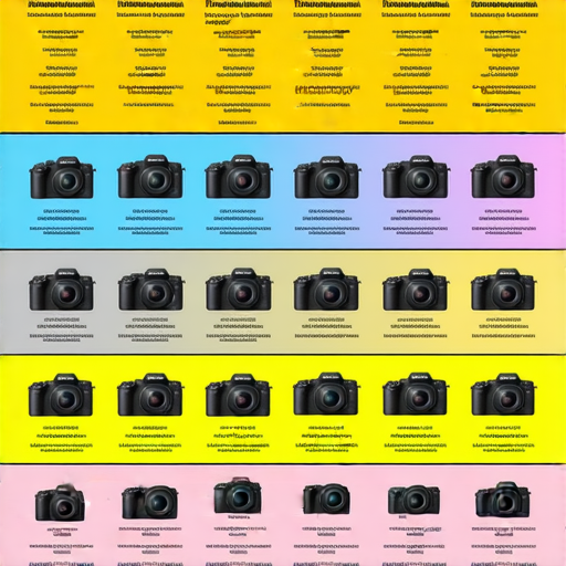 Fujifilm相機比較圖，展示2024年最佳推薦與即棄相機技巧，結合各款相機功能與設計，幫助攝影愛好者選擇適合的相機，探索高效拍攝之道。