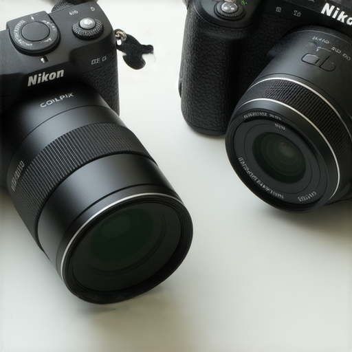 尼康Z FC相機與Coolpix W300相機的特寫，展示其設計細節與功能特色，彰顯尼康相機系列的多樣選擇，適合不同需求的攝影愛好者。