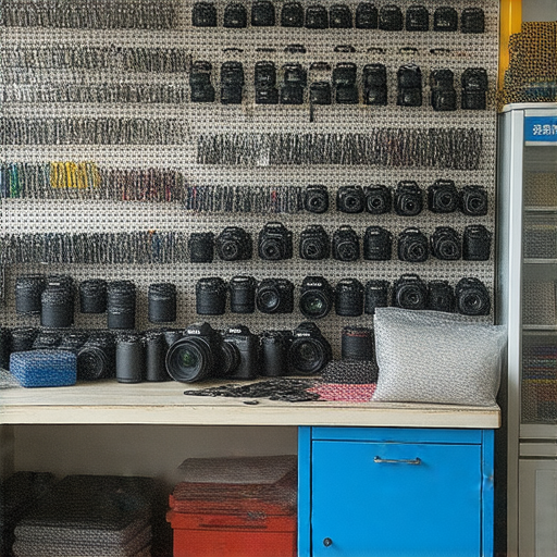 發現深水埗和旺角專業相機維修服務的隱秘基地，展示各種相機維修工具和專業技術人員忙碌的場景，吸引攝影愛好者探索這些隱藏的維修寶地。