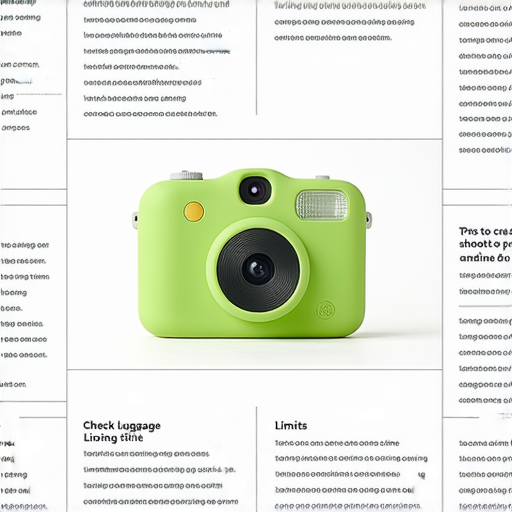 傻瓜相機使用全攻略圖片，展示托運方式、拍攝時限以及重複使用注意事項，提示使用者注意相機的正確操作和保存方法，確保拍攝效果最佳。