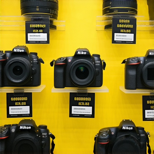 香港Nikon相機展示，價格資訊清晰可見，強調專業保養服務和水貨特惠，吸引攝影愛好者探索最佳購買選擇，提升購物體驗。