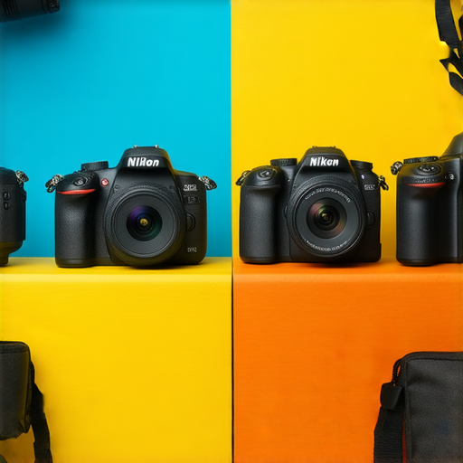發現香港最優惠的Nikon相機價格及專業服務的廣告圖片，展示不同型號的Nikon相機與專業攝影器材，吸引攝影愛好者提升技術，立即查詢！