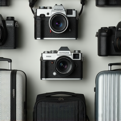 傻瓜相機在行李托運中的安全性分析，展示各種傻瓜相機的圖片，探討專業服務如何保障相機在托運過程中的完好無損。