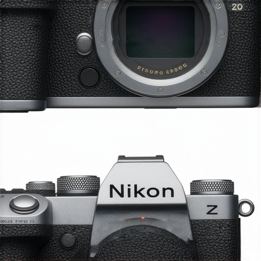 尼康Z FC相機展示，強調其復古設計及現代科技，吸引攝影愛好者探索其無限可能，提供專業服務選項，讓用戶深入了解產品特色與功能。