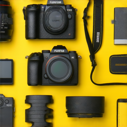 Fujifilm相機展示及專業攝影配件的組合，強調揭開即影即有的秘密，激發攝影愛好者探索攝影旅程的靈感與創意。