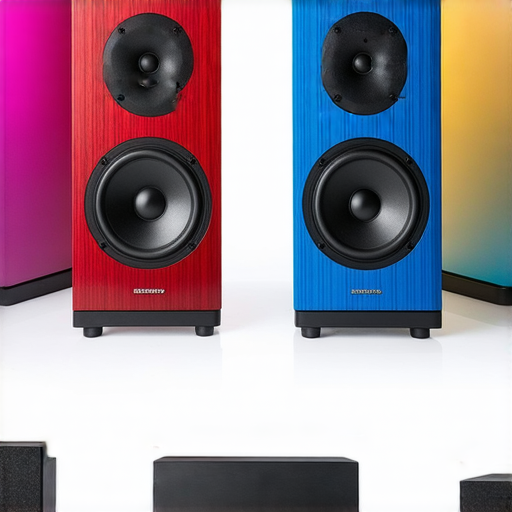 提升音質體驗的最佳音響箱推薦指南，展示多款高品質音響箱，不同設計及尺寸，適合各類音樂愛好者，強調音效及音質的提升，適用於居家娛樂及專業使用。