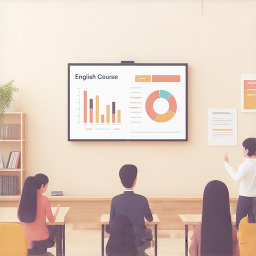 提升職場競爭力的商業英語課程介紹與選擇技巧，展示學習環境、教材與課程內容，強調實用性與職場應用，幫助學員在商業溝通中提升英語能力與自信。