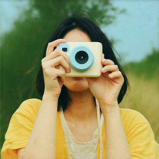 傻瓜相機在拍攝過程中的操作，展示出簡單易用的特性，加上攝影時的快樂體驗，讓人輕鬆掌握技巧，提升拍攝質量與樂趣。