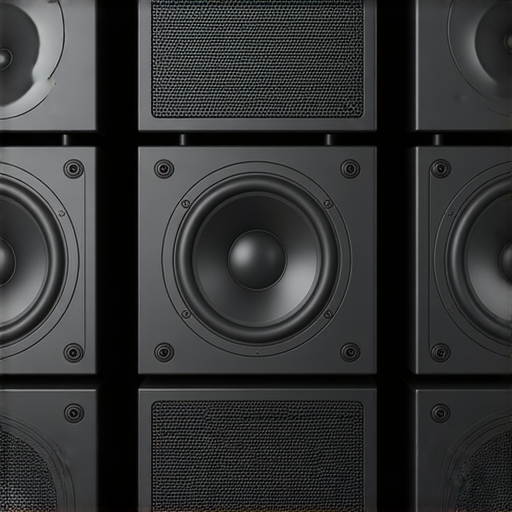 探索音響箱世界的奧秘，顯示各種音響箱排列在一起，彰顯音質和設計的多樣性，提升你的音樂體驗，享受每一個細節和音符帶來的震撼。