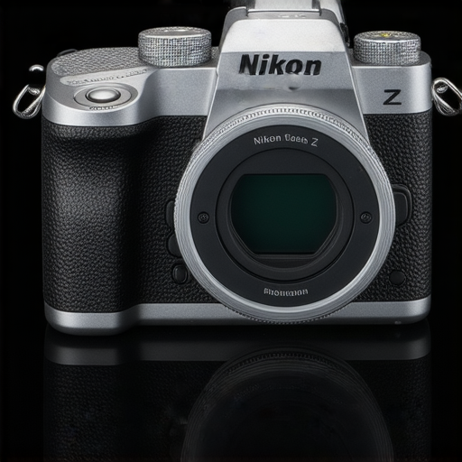 尼康 Z fc 攝影機展示，強調其時尚設計與高效能，吸引攝影愛好者探索拍攝無限可能，並介紹專業服務的體驗環境。