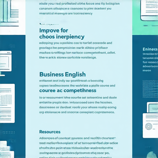 提升職場競爭力的商業英語課程與商務英語課程選擇指南，展現學習資源與課程特色，幫助職場人士提升英語能力，增強就業市場競爭優勢。