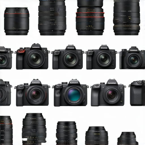2024年Fujifilm相機推薦與鏡頭列表選擇的圖片展示，包含多款Fujifilm相機和鏡頭，適合攝影愛好者的最佳選擇和搭配建議，提供清晰的產品視覺。