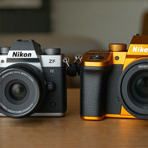 Nikon Z FC與Nikon W300相機並排展示，外觀精美，彰顯攝影科技，吸引愛好者探索其獨特功能，提升攝影體驗的潛力。