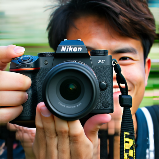 Nikon Z FC相機特色展示，攝影師在戶外拍攝，創意攝影服務的場景，攝影愛好者探索專業器材的魅力，捕捉靈感與美好瞬間。