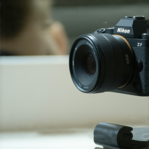 Nikon Z FC 相機展示在專業拍攝場景中，攝影師正在調整設定，周圍環境高亮出相關拍攝技巧，捕捉創意潛力，展現攝影藝術的無限可能。