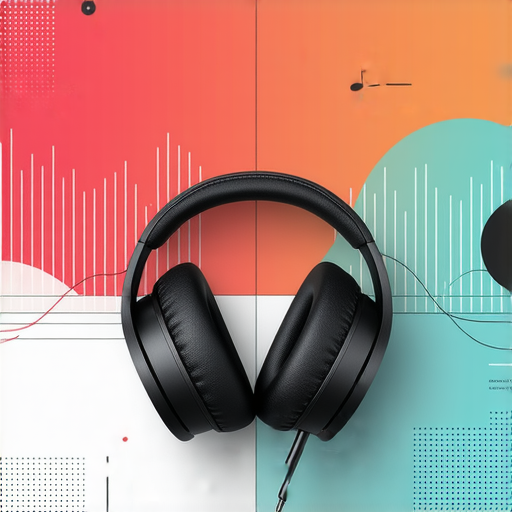 Beats耳機展示，突出其音質特點及設計細節，強調發現音質革命的理念，提升音樂體驗的精髓，背景使用音樂相關元素。