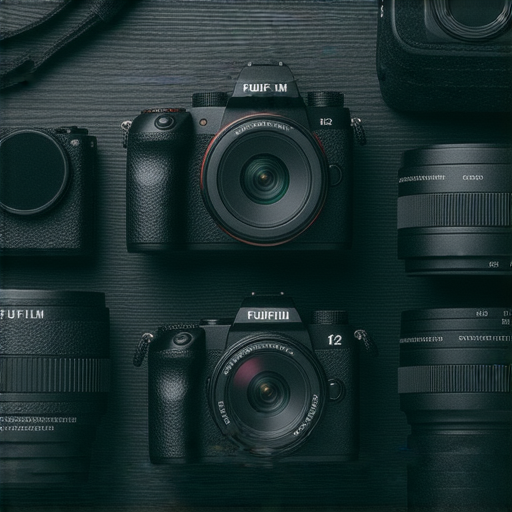 探索Fujifilm相機的魅力，圖片展示多款推薦相機特寫，突顯其高性能與便捷性，適合攝影愛好者立即開始攝影之旅，無論是人像、風景或靜物攝影皆可應用。