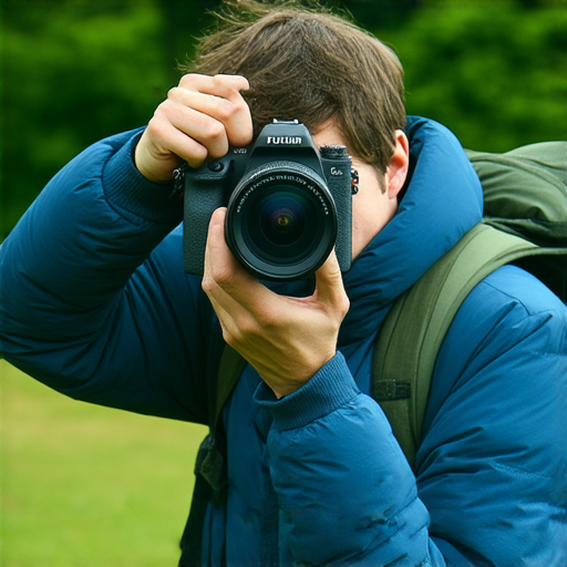 Fujifilm相機展示專業攝影技巧，攝影師在戶外拍攝瞬間場景，捕捉美麗的自然景色，探索攝影的魅力與創作潛能，啟發攝影愛好者的旅程。