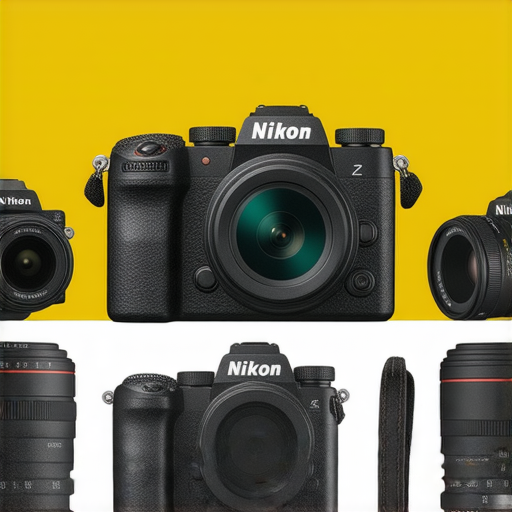 Nikon Z FC相機全系列展示，強調其驚人功能與專業服務。多種顏色與設計的展示，吸引攝影愛好者探索更多拍攝可能性。