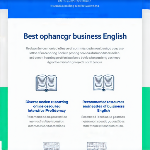 提升商業英語能力的最佳選擇與商務英語課程推薦的圖片，展示了多樣化的學習資源，強調有效提升商業英語水平的課程與方法。