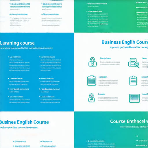提升專業技能的商業英語課程及商務英語課程解析圖，展示學習內容、課程大綱及學習成果，幫助學生掌握商業英語能力，提高職場競爭力。