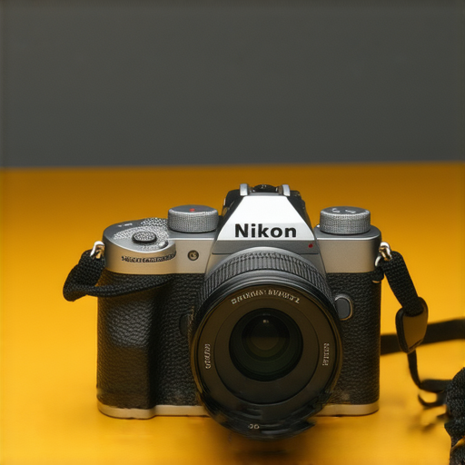 Nikon Z FC相機展示，復古設計與現代科技巧妙結合，突顯其專業攝影能力，背景為攝影服務展示，吸引愛好者探索攝影新體驗。