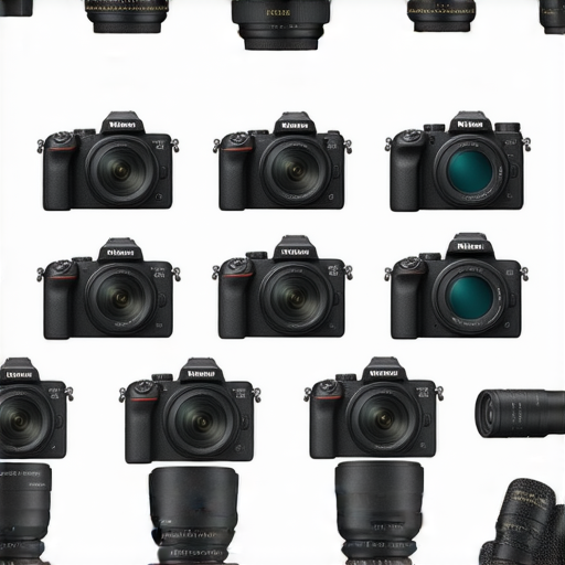 尼康Z fc相機展示，背景為多款尼康W300及其他型號，突顯專業攝影服務的多樣性與選擇，適合攝影愛好者及專業人士了解最新攝影設備。