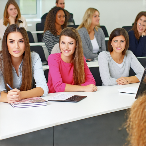 提升職場競爭力的商業英語課程學習重要性，展示學員專注上課的場景，強調商業英語在職場中的應用及增進職涯發展的價值，激發學員學習熱情和提升職業技能。