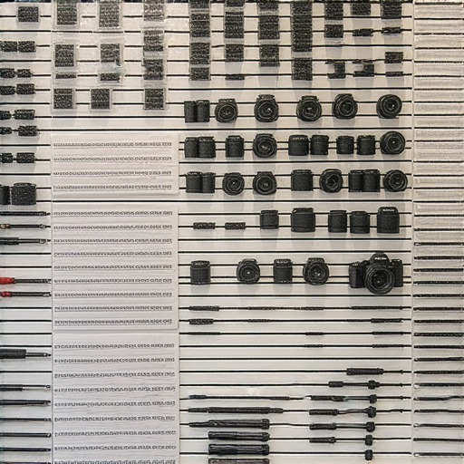 深水埗相機維修專家的專業維修服務展示，包含多款相機維修工具和零件，維修價格標示清晰，吸引客戶立即了解相機維修的秘訣和服務內容。